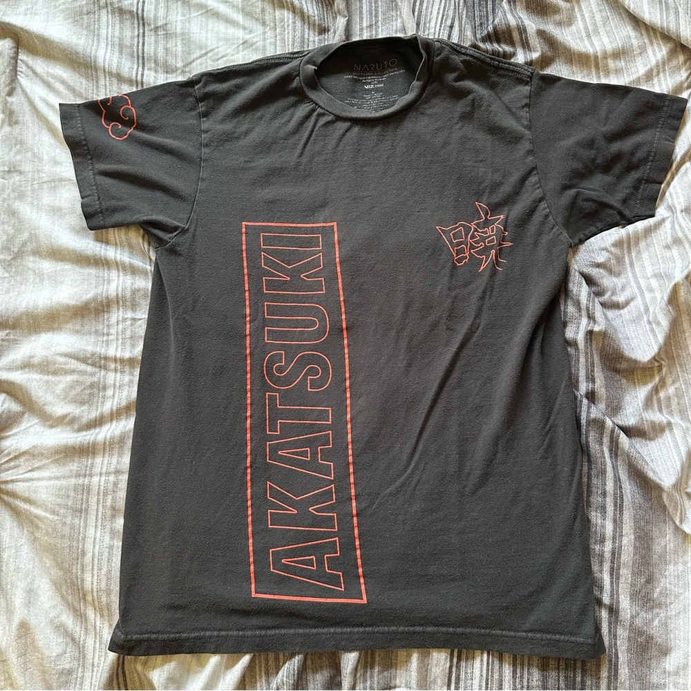 Naruto Shippuden Collection Shirt Women's M Black Akatsuki Anime Manga Series